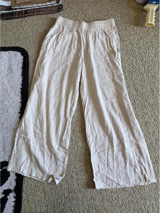 Princess Polly Pants - Princess Polly cream linen blend pants